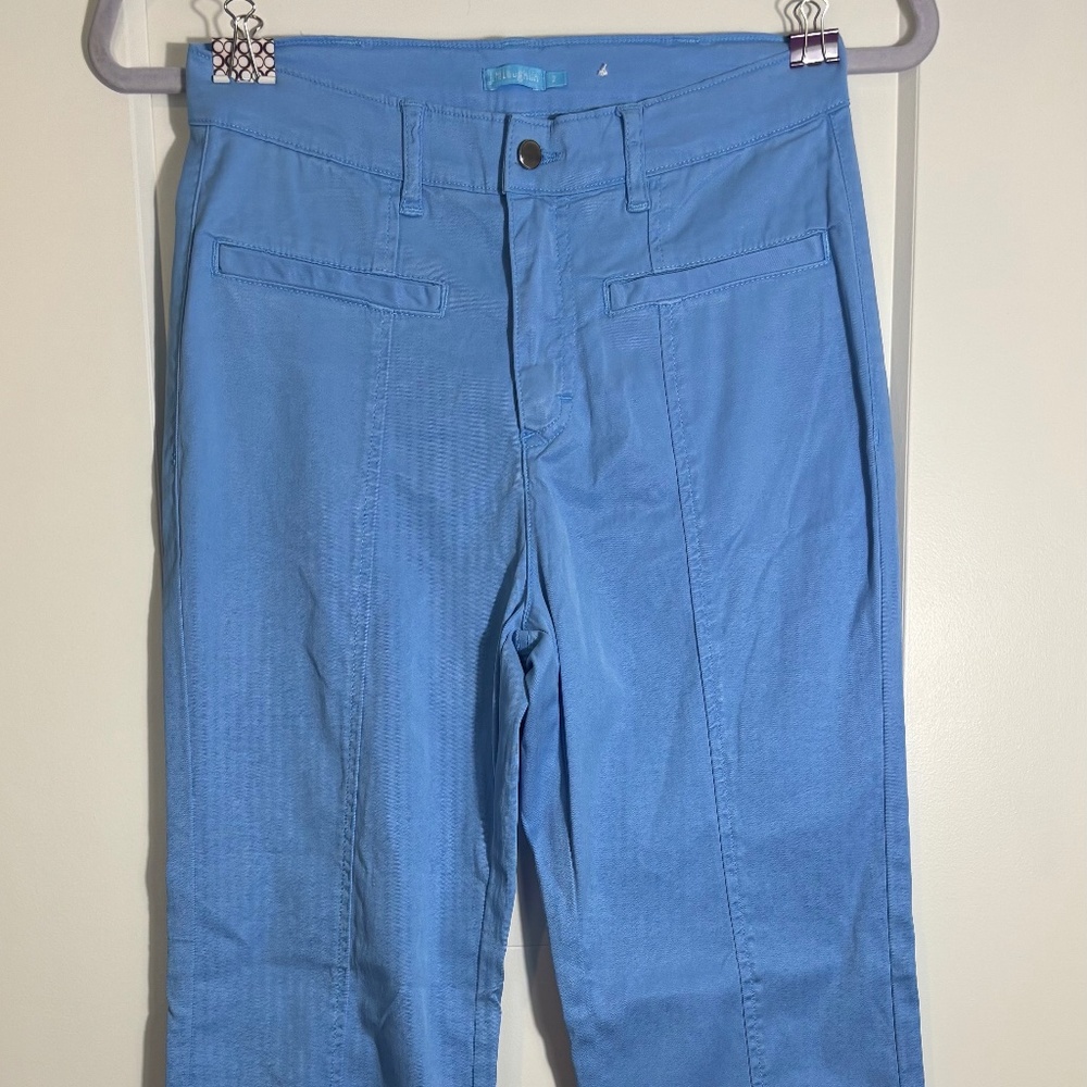 J. McLaughlin Powder Blue Trouser Pants Size 2 Soft Stretchy Fabric